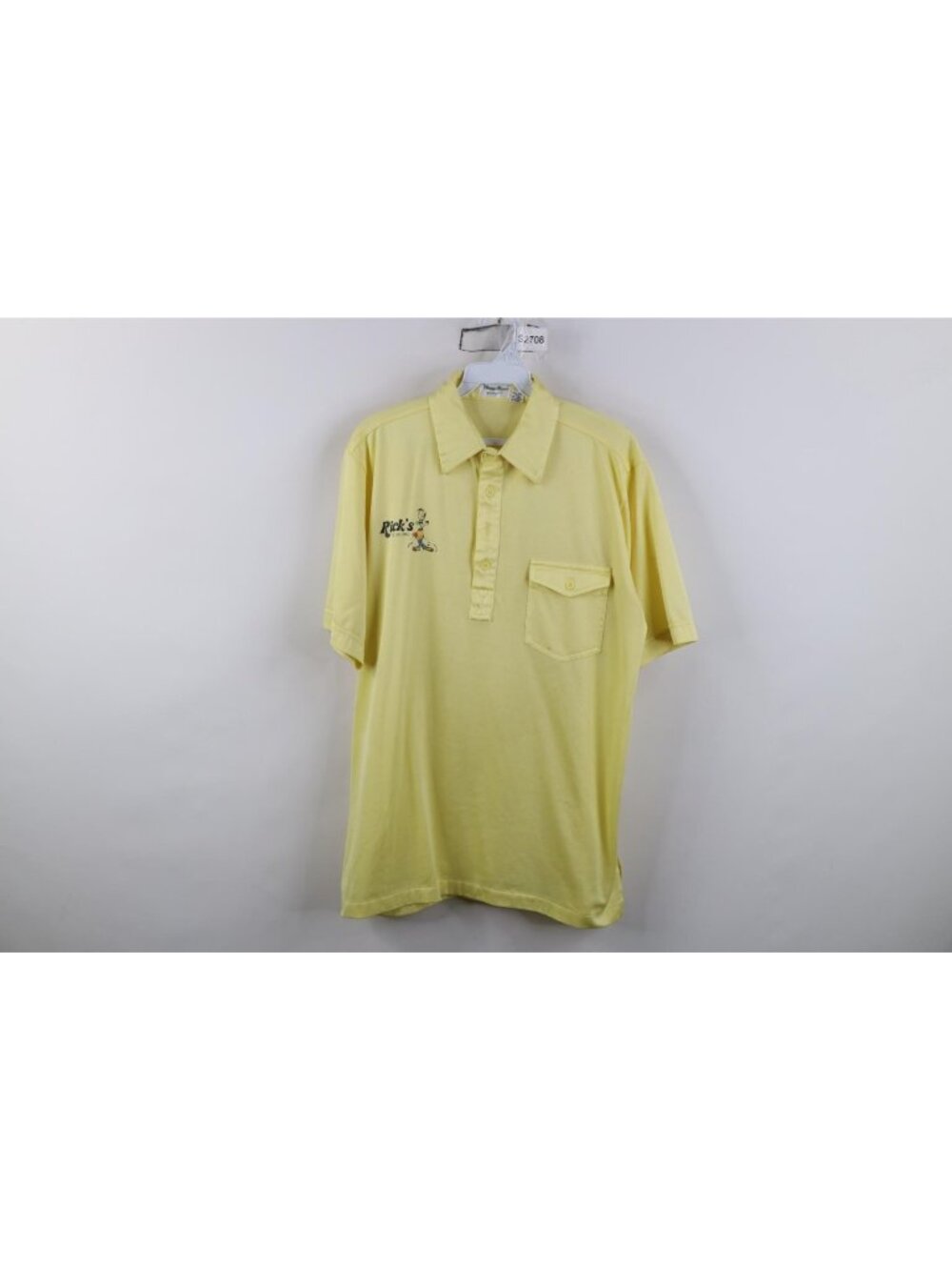 Vtg 70s 80s Ricks Pro Shop Bowling Toledo Ohio Collared Polo Shirt Mens Large